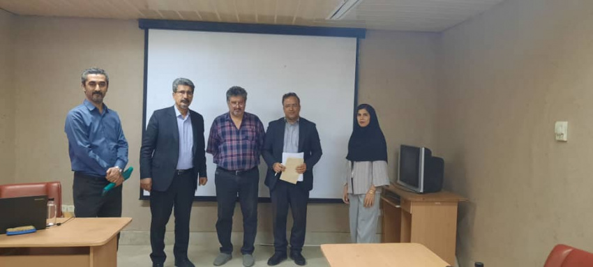 برگزاری جلسه دفاع رساله کارشناسی ارشد خانم فرزانه سنچولی در رشته باستان سنجی