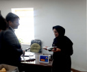 حضور سرزده معاون محترم دانشجویی بمناسبت روز زن و اهدایی گل به همکاران گرامی این حوزه