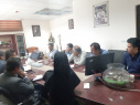جلسه معاونت محترم دانشجویی جناب آقای دکتر چاری بهمراه مدیران حوزه