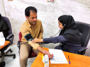 گزارش تصویری از تست قندخون (ناشتا) و کنترل فشار خون بمناسبت هفته سلامت برای کارکنان و اعضای هیات علمی
