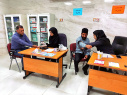 گزارش تصویری از تست قندخون (ناشتا) و کنترل فشار خون بمناسبت هفته سلامت برای کارکنان و اعضای هیات علمی
