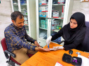 گزارش تصویری از تست قندخون (ناشتا) و کنترل فشار خون بمناسبت هفته سلامت برای کارکنان و اعضای هیات علمی