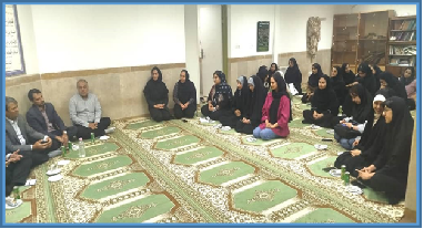بمناسبت هفته خوابگاه ها حضور ریاست محترم دانشگاه و معاونت محترم دانشجویی در خوابگاه فاطمیه (۲) خواهران