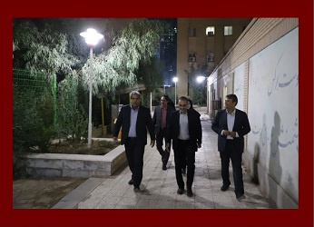 بازدید ریاست محترم دانشگاه و هیات همراه از خوابگاه ها