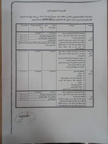 اعلامیه مهم! ثبت‌نام وام های دانشجویی