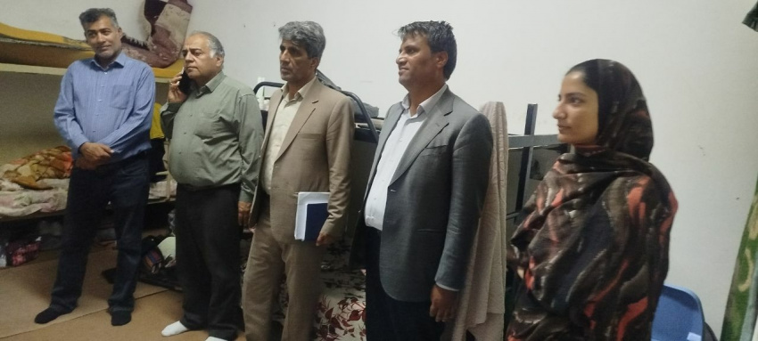 بازدید و نشست صمیمانه معاون محترم  امور  دانشجویی آقای دکتر چاری بهمراه هیات همراه  از خوابگاه مطهری