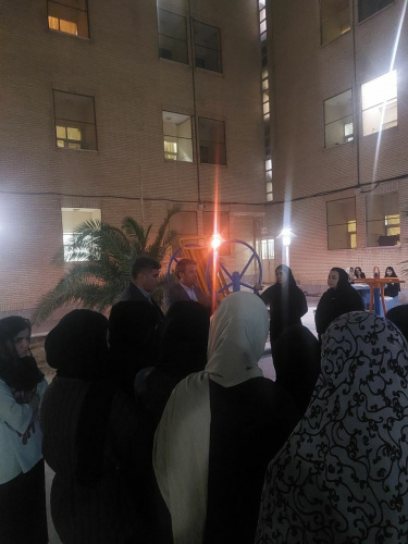 حضور سرزده معاون محترم اداری و مالی پشتیبانی آقای دکتر وزیری و معاون محترم دانشجویی آقای دکتر چاری در جمع دانشجویان خوابگاه فاطمیه یک بررسی مشکلات آنها روز سه شنبه مورخ ۱۴۰۵/۰۷/۰۷