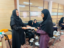 تجلیل از دانش آموزان دخترانه متوسطه اول که موفق به کسب رتبه‌های ارزشمند دردوازدهمین دوره جشنواره نوجوان خوارزمی