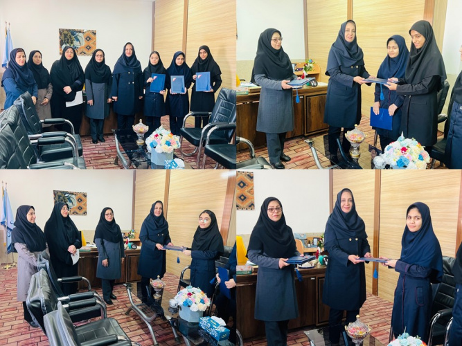 تقدیر از دانش آموزان برتر شهرستانی دبیرستان دخترانه (متوسطه دوم) دانشگاه زابل