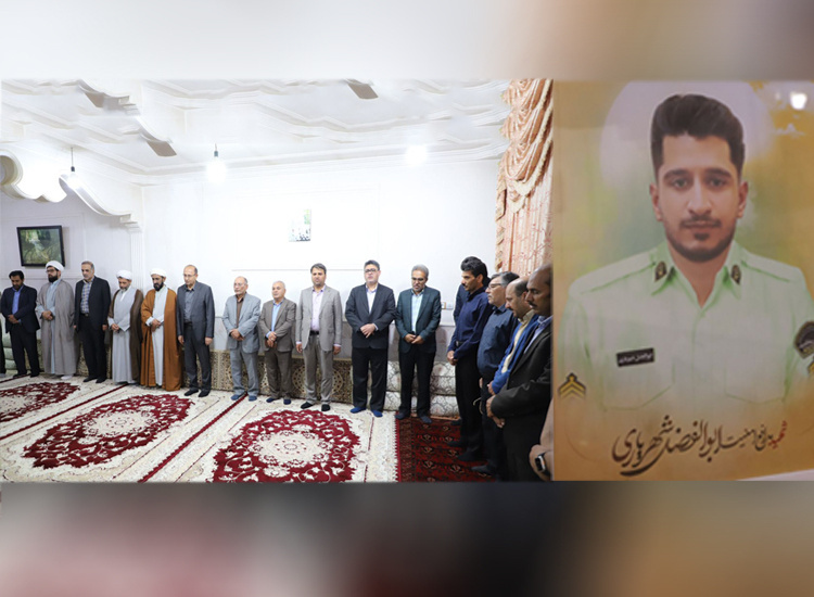 The meeting of the university board with the family of martyr “Abolfazl Shahriari”.