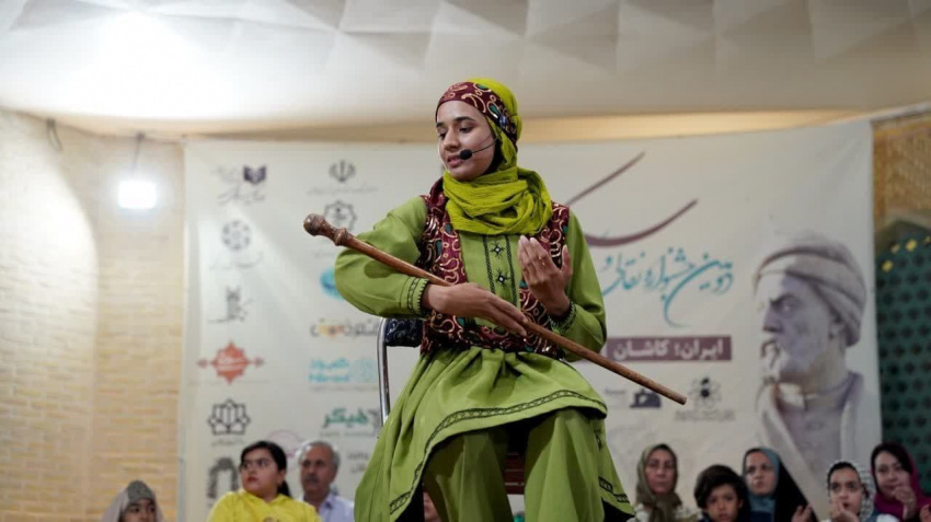 The brilliance of the student of the performing arts department of Zabul University in the second national impersonation and narration festival
