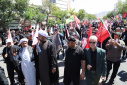 گزارش تصویری حضور جامعه دانشگاهی دانشگاه زابل در مراسم وداع و تشییع رهبر شهید انقلاب اسلامی در شهر مشهد مقدس