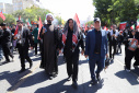 گزارش تصویری حضور جامعه دانشگاهی دانشگاه زابل در مراسم وداع و تشییع رهبر شهید انقلاب اسلامی در شهر مشهد مقدس
