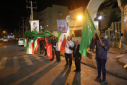گزارش تصویری از پرچم گردانی و عرض ارادت به پرچم مقدس جمهوری اسلامی ایران توسط دانشگاهیان دانشگاه زابل در دویست و بیست و یکمین شب از اجتماعات مردمی