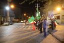 گزارش تصویری از پرچم گردانی و عرض ارادت به پرچم مقدس جمهوری اسلامی ایران توسط دانشگاهیان دانشگاه زابل در دویست و بیست و یکمین شب از اجتماعات مردمی