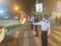 گزارش تصویری از پرچم‌گردانی و عرض ارادت به پرچم مقدس جمهوری اسلامی ایران توسط دانشگاهیان دانشگاه زابل در دویست و بیست و دومین شب از اجتماعات مردمی