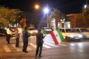گزارش تصویری از پرچم گردانی و عرض ارادت به پرچم مقدس جمهوری اسلامی ایران توسط دانشگاهیان دانشگاه زابل در دویست و بیست و سومین شب از اجتماعات مردمی